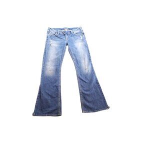 Silver Jeans Co. Tuesday Women's Low Rise Distressed Slim Boot Cut Size W30xL31